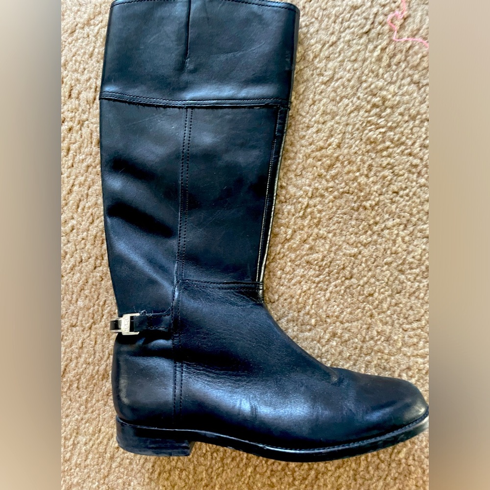 Ralph Lauren black riding boots, size 7